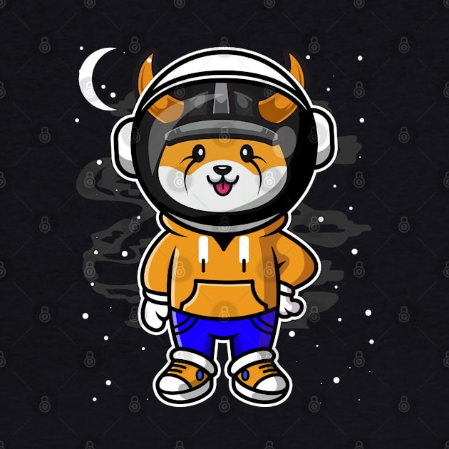 Hiphop Astronaut Floki Inu Coin Floki Army To The Moon Crypto Token Cryptocurrency Wallet Birthday Gift For Men Women Kids by Thingking About